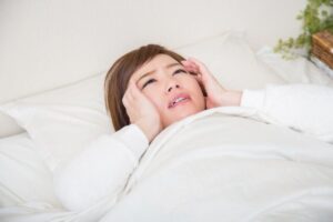 眠れない女性